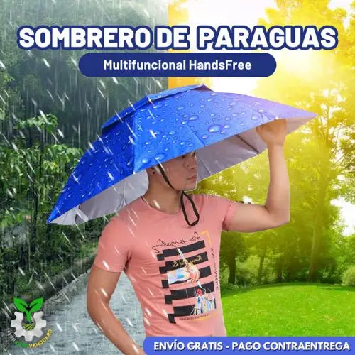 Sombrero de Paraguas Multifuncional HandsFree