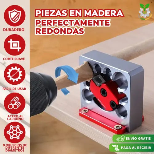 Pasador de Fresado de Madera en Acero al Carbono WoodPro